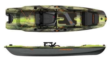Pelican Catch Mode 110 TR Venom One-Person Fishing Kayak with Motor Mount