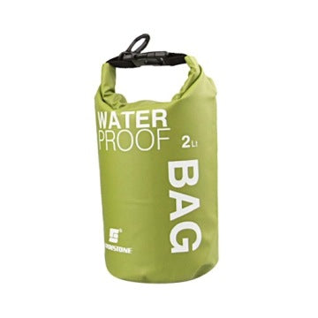 Green 2L Waterproof Dry Bag for Kayaking, Canoeing and Outdoor Sports