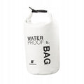 White 5L Waterproof Dry Bag for Kayaking, Canoeing and Camping